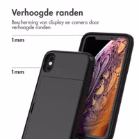 imoshion Backcover met pasjeshouder Apple iPhone X / Xs - Zwart