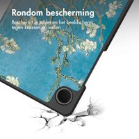 imoshion Design Trifold Bookcase Samsung Galaxy Tab A9 8.7 inch - Green Plant