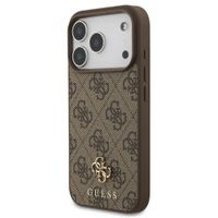 Guess 4G Metal Logo Backcover MagSafe Apple iPhone 17 Pro Max - Bruin
