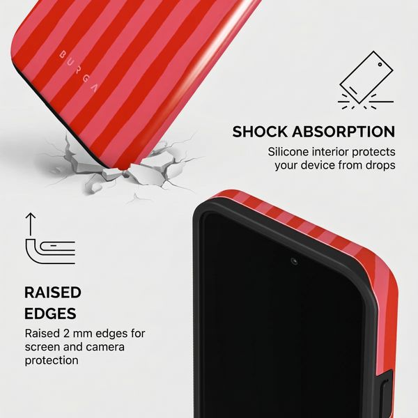Burga Tough Back Cover with MagSafe Apple iPhone 13 Pro - Pomegranate
