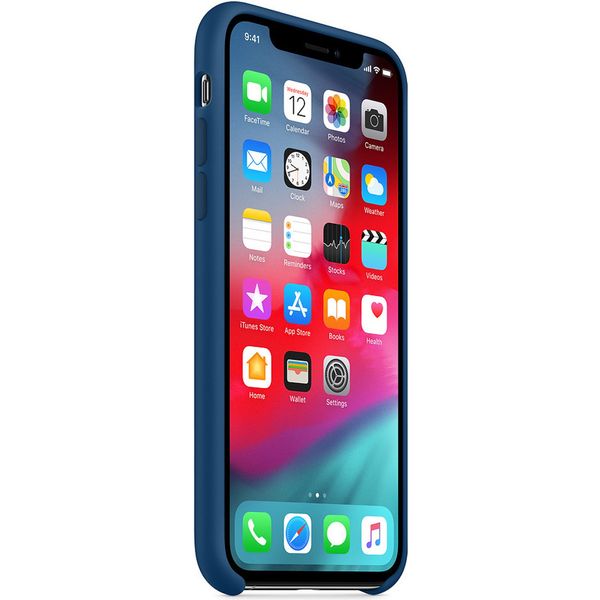 Apple Silicone Backcover iPhone Xs / X - Blue Horizon