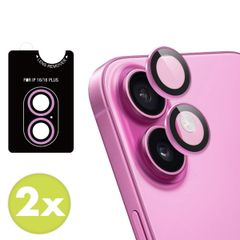 imoshion 2 Pack Camera lens protector Apple iPhone 16 / 16 Plus - Roze