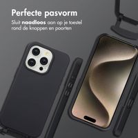 imoshion Color Backcover met afneembaar koord MagSafe Apple iPhone 15 Pro - Zwart