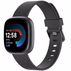 imoshion Siliconen bandje Fitbit Versa / Versa 2 / Versa Lite - Maat S - Zwart