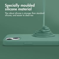 Accezz Liquid Silicone Back Cover with MagSafe Apple iPhone 16 Pro Max - Dark Green