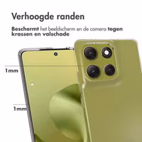 Accezz Clear Backcover Motorola Moto G86 - Transparant