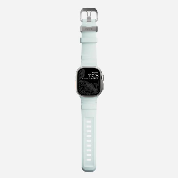 Nomad Rocky Point Band Apple Watch | 44/45/46/49 mm - Icy Blue Glow/Natural