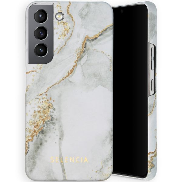 Selencia Maya Fashion Backcover Samsung Galaxy S22 - Marble Stone