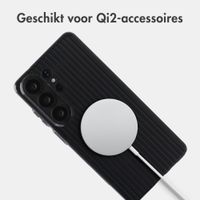 Accezz Lite Backcover met MagSafe | Fluted | Samsung Galaxy S26 Ultra - Zwart