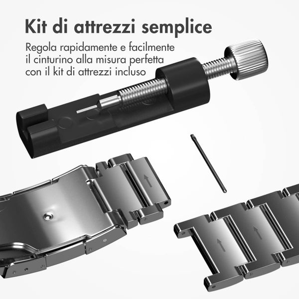 Accezz Mat Titanium bandje Apple Watch | 38/40/41/42 mm - Zilver
