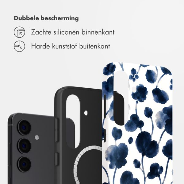 Selencia Vivid Backcover met MagSafe Samsung Galaxy S24 - Midnight Blossom