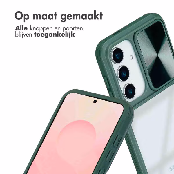 imoshion Camslider Backcover Samsung Galaxy S25 - Donkergroen