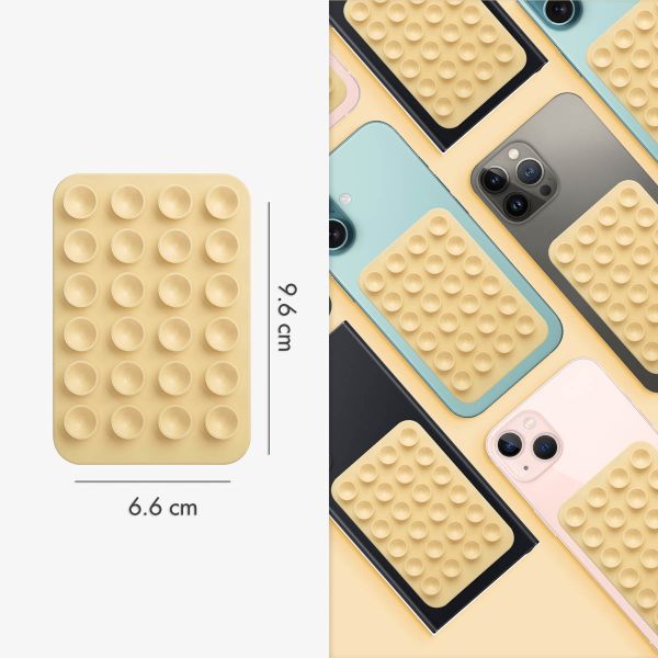 Selencia MagSafe zuignap telefoonhouder - Butter Yellow