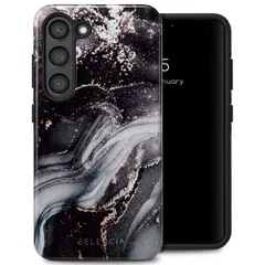 Selencia Vivid Tough Backcover Samsung Galaxy S23 - Chic Marble Black