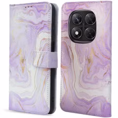 imoshion Design Bookcase Xiaomi Redmi Note 14 Pro (5G) / 14 Pro Plus (5G) - Purple Marble