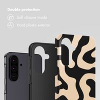 Selencia Vivid Back Cover Samsung Galaxy A37 (5G) - Art Wave Black