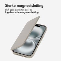 imoshion Transparante Bookcase met MagSafe Apple iPhone 16 - Beige
