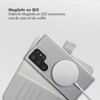 Selencia Olyn Uitneembare Bookcase met MagSafe Samsung Galaxy S24 Ultra - Grijs