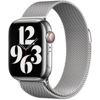 Apple Milanese Loop Band Apple Watch Series 1 t/m 9 / SE (38/40/41 mm) | Series 10 / 11 (42 mm) - Silver