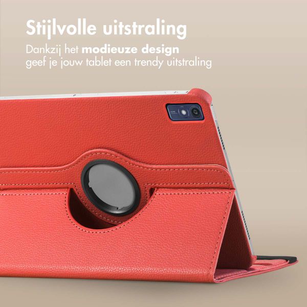 imoshion 360° draaibare Bookcase Lenovo Tab M10 5G - Rood