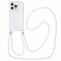 imoshion Backcover met koord + armband Apple iPhone 16 Pro Max - Parels Hartjes