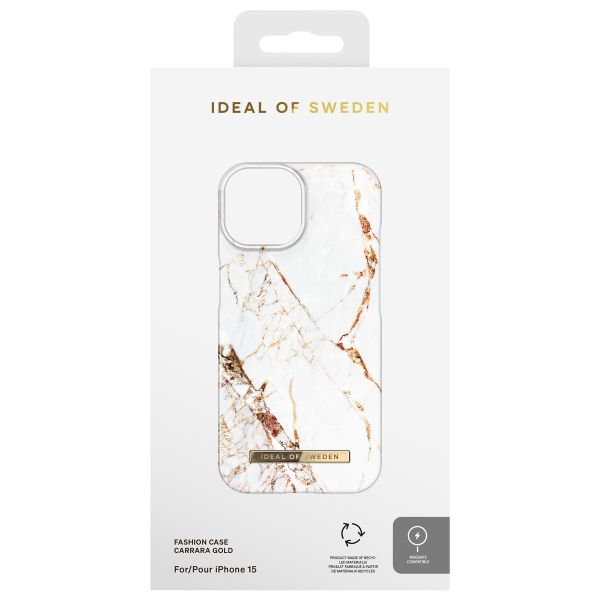 iDeal of Sweden Fashion Backcover MagSafe Apple iPhone 15 - Carrara Gold