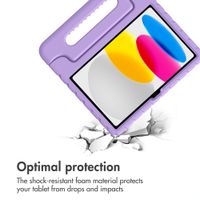 imoshion Kids-Proof Back Cover with Handle Apple iPad 11 (2025) 11 inch A16 / iPad 10 (2022) 10.9 inch - Lila