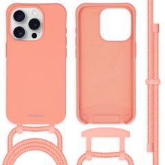 imoshion Color Backcover met afneembaar koord iPhone 15 Pro - Peach