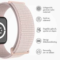 imoshion Nylon bandje Apple Watch Series 1 t/m 11 / SE / Ultra (44/45/46/49 mm) - Light Pink