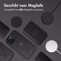 Accezz Rugged Frosted MagSafe Backcover iPhone 13 - Zwart