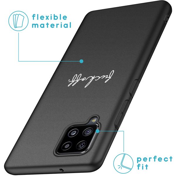 imoshion Design hoesje Samsung Galaxy A42 - Fuck Off - Zwart