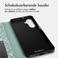 imoshion Design Bookcase Samsung Galaxy S25 FE - Smoke Green Flowers