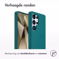 Accezz Liquid Silicone Backcover met MagSafe Samsung Galaxy S25 Ultra - Forest Green