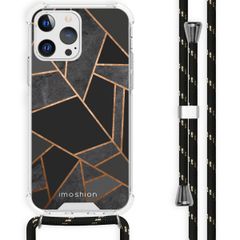 imoshion Design hoesje met koord Apple iPhone 13 Pro - Black Graphic