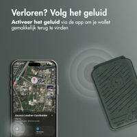 Accezz Magnetische Leren Wallet met standaard - Geschikt voor Apple Find My - Cedar Green