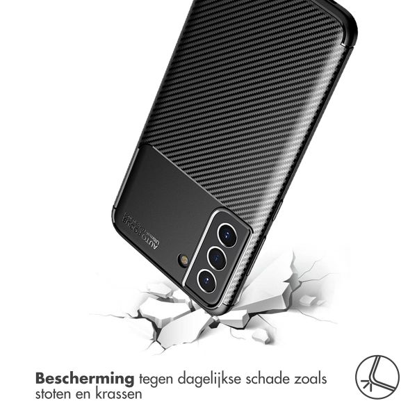 imoshion Carbon Softcase Backcover Samsung Galaxy S21 FE - Zwart