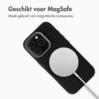 Accezz Mesh Backcover met MagSafe Apple iPhone 15 Pro - Zwart