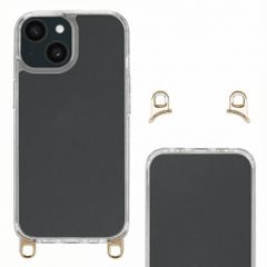 Selencia Backcover met afneembare haakjes Apple iPhone 15 - Transparant