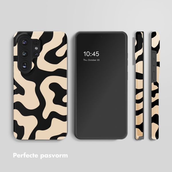 Selencia Vivid Backcover Samsung Galaxy S26 Ultra - Art Wave Black