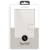 Selencia Echt Lederen Bookcase Samsung Galaxy S21 - Greige