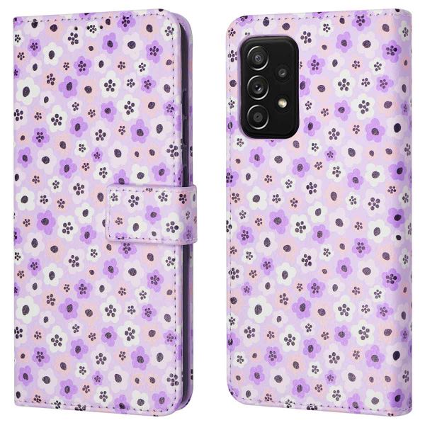 imoshion Design Bookcase Samsung Galaxy A52(s) (5G/4G) - Purple Flowers