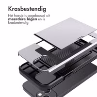 imoshion Backcover met pasjeshouder Apple iPhone 13 - Grijs