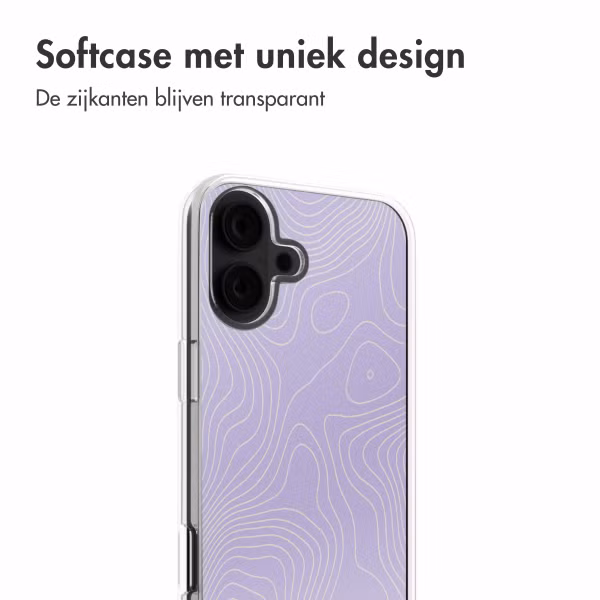 imoshion Design hoesje Apple iPhone 16 - Topo Lilac