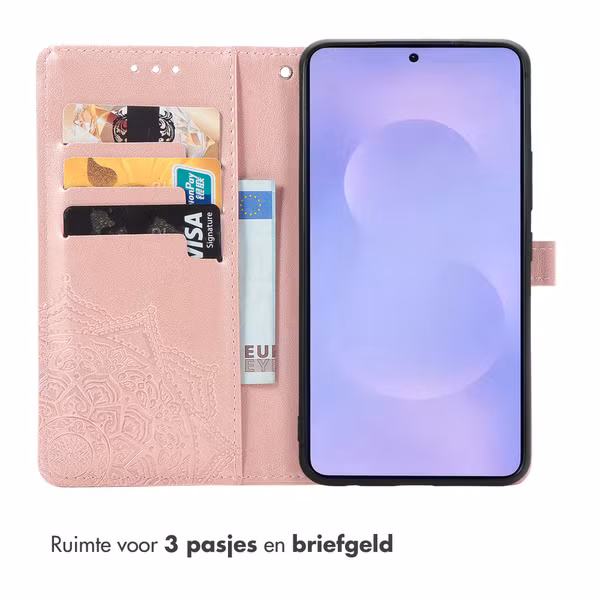 imoshion Mandala Bookcase Samsung Galaxy S26 - Rose Gold