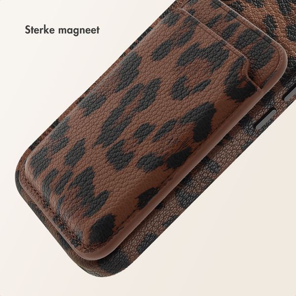 Selencia Sabi Pashouder met MagSafe - Mocha Brown