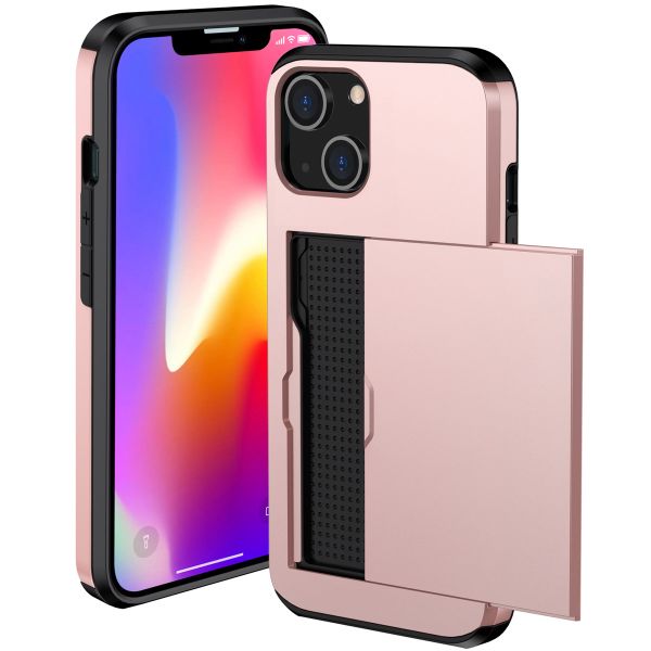 imoshion Backcover met pasjeshouder iPhone 14 - Rosé Goud