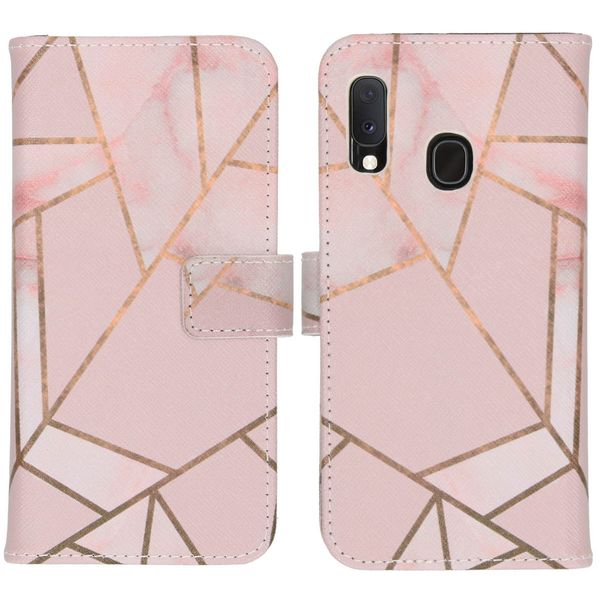 imoshion Design Softcase Bookcase Samsung Galaxy A20e - Pink Graphic