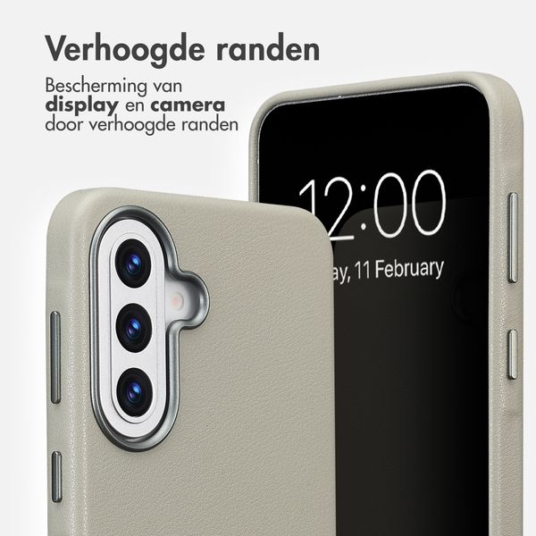 Accezz MagSafe Leather Backcover Samsung Galaxy A57 (5G) - Light Grey
