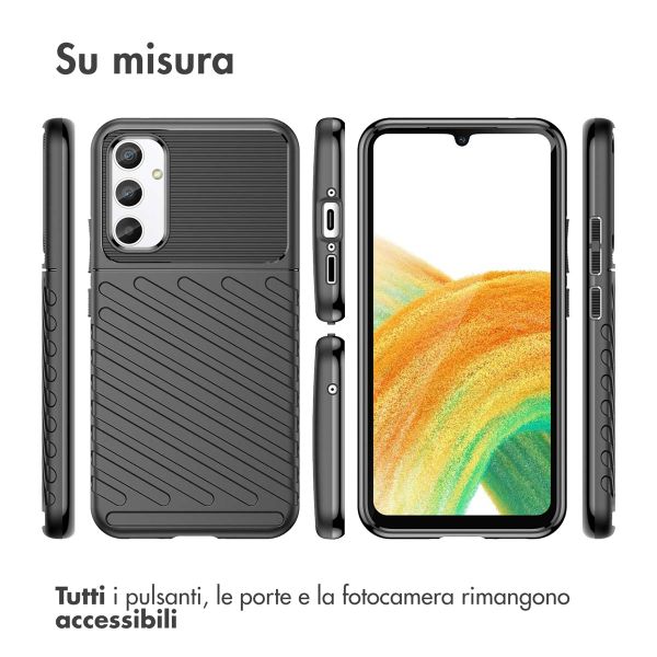 imoshion Thunder Backcover Samsung Galaxy A34 (5G) - Zwart