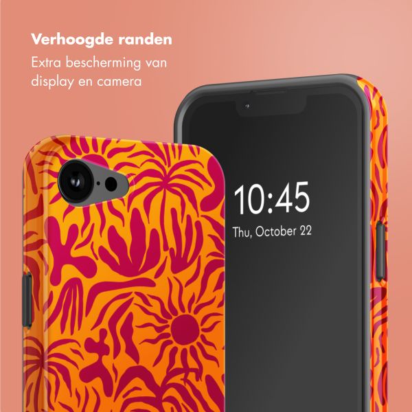 Selencia Vivid Backcover met MagSafe Apple iPhone 16e - Tropical Vibes Apricot